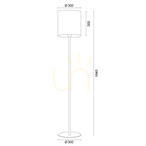 Lampa podłogowa Argon HILARY biała E27 IP20 4082 small 3