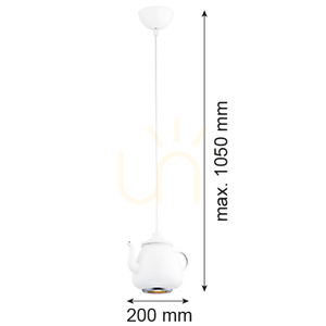 Lampa wisząca Argon Jamajka biała 3650 GU10 IP20 small 1