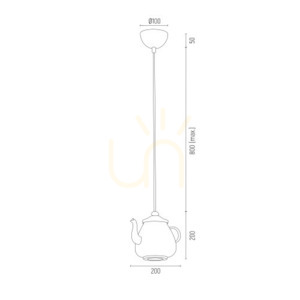 Lampa wisząca Argon JAMAJKA 3653 antracytowa GU10 small 2