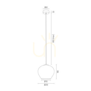 Lampa Wisząca Argon Kalimera Biała Chrom 1xE27 IP20 4040 small 2