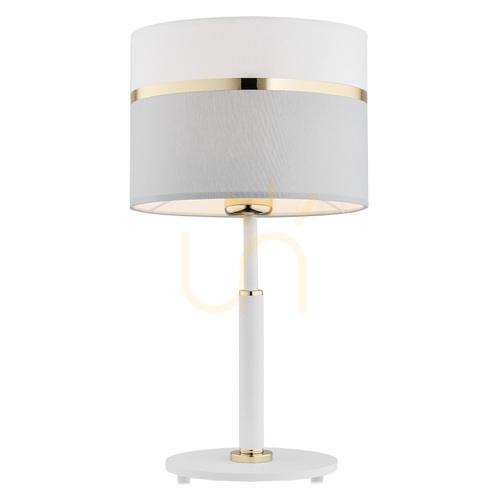 Sprawdź Lampa stołowa Argon KASER biała mosiądz 4286
