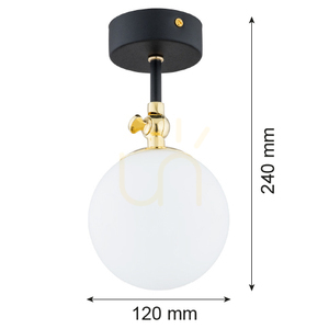 Kinkiet Argon Latina 4003 IP44 biały mosiądz E14 small 1