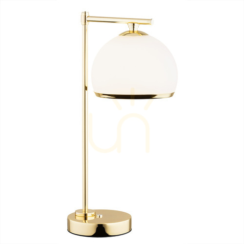 Sprawdź Lampa stołowa Argon Marbella Plus biała mosiądz E27 8120