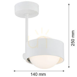 Lampa Wisząca Argon Massimo Plus 8058 Biała IP44 G9 small 1