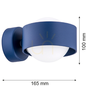 Kinkiet ARGON Massimo Plus opalowo-granatowy G9 IP44 8061 small 1