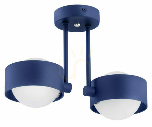 Sprawdź Lampa wisząca Argon Massimo Plus 7090 granatowa IP44 szkło opalowe 2xG9