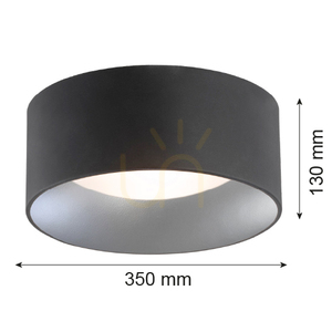 Plafon ARGON Mohito 2xE27 srebrny czarny 350 mm IP20 704 small 1