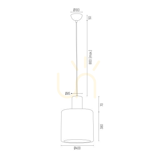 Sprawdź Lampa Wisząca Argon Portoryko Chrom Drewno 400 mm IP20 3673