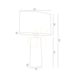 Lampa Stołowa Argon Prato Turkusowa 3842 small 4