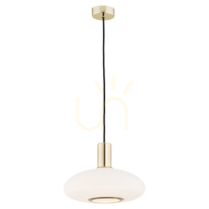 Lampa wisząca ARGON SAGUNTO 4358 – szkło opalowe, mosiądz, 30 cm small 0