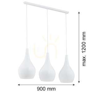 Lampa Wisząca ARGON Santana Biała 3xE27 IP20 1408 small 1