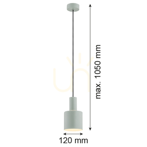 Lampa Wisząca ARGON SINES Mosiądz Szałwia 1xE27 IP20 4217 small 1