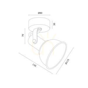 Kinkiet ARGON Twist biały mosiądzowany E14 IP20 4899 small 3