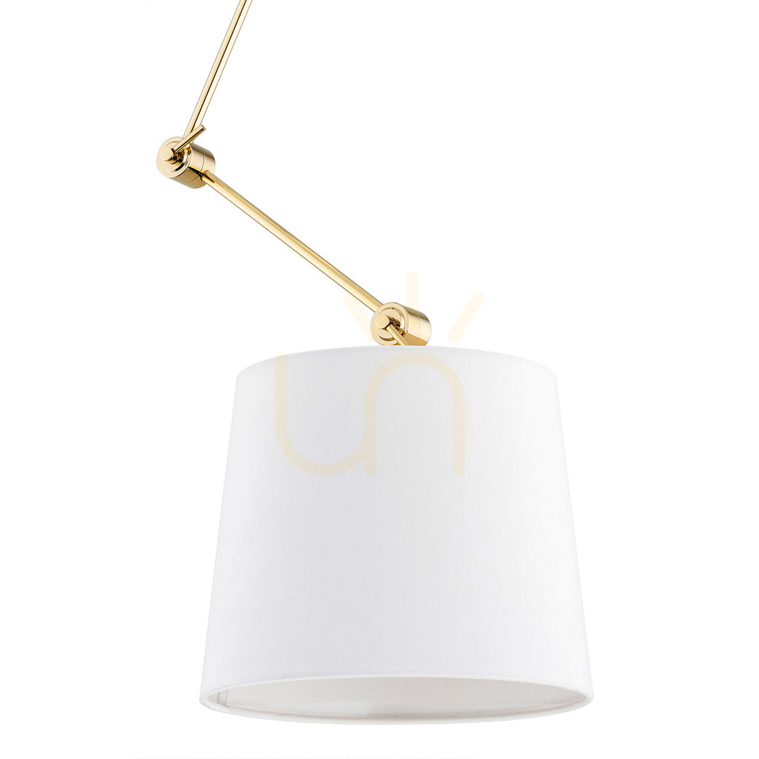 Obejrzyj Lampa Wisząca Argon Zakyntos Plus Biała Welurowa E27 4895 Lampa Wisząca Argon Zakyntos Plus Biała Welurowa E27 4895