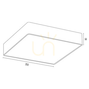 Plafon Argon Atlantis 4051 Biały Mosiądz LED 21W IP20 small 1