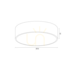 Plafon Argon Darling 873 chromowany 2xE27 35 cm small 6