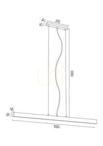 Lampa Wisząca ARGON Vermont Biała LED 24W 1000 mm 3950 3 Lampa Wisząca ARGON Vermont Biała LED 24W 1000 mm 3950 small 3