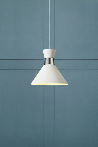 Sprawdź Lampa wisząca Markslojd Waist 106801 biała metalowa E27 33 cm