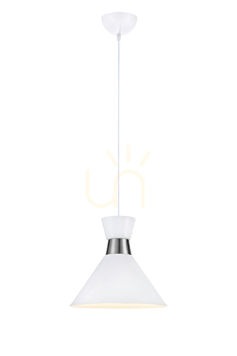 Sprawdź Lampa wisząca Markslojd Waist 106801 biała metalowa E27 33 cm