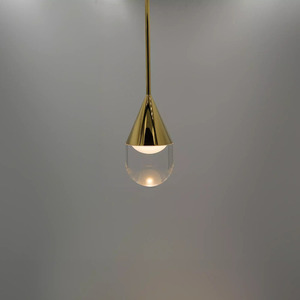 Lampa Wisząca do Łazienki NATA  złota PL0104-GD small 0