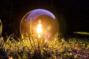 Zestaw Dekoracyjne Kule Ogrodowe  Transparentne - LUNA BALLS 25, 30, 40 cm + Żarówki LED small 4