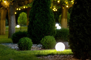 Zestaw kule ogrodowe Lunares Luna Ball biała UV IP44 LED zestaw 25, 30, 40, 50 cm - odporne na UV small 3