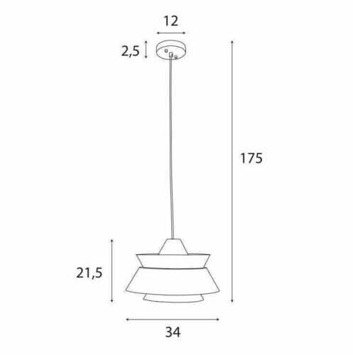 Sprawdź Lampa wisząca Max Light Kioto P0549 drewno metal 34 cm