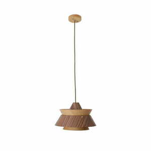 Lampa wisząca Max Light Kioto P0549 drewno metal 34 cm small 0
