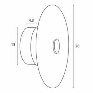 Kinkiet Max Light Allure W0356 złoty mat 28 cm LED 5W 3000K 2 Kinkiet Max Light Allure W0356 złoty mat 28 cm LED 5W 3000K small 2