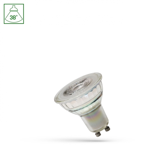 Sprawdź Led Gu10 230 V 3,5 W Smd 38st Ww Z Soczewką Szklana  Spectrum