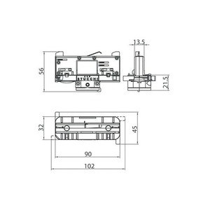 Adapter oprawy DALI 9009/W STUCCHI z selektorem fazy biały, czarny, szary small 1