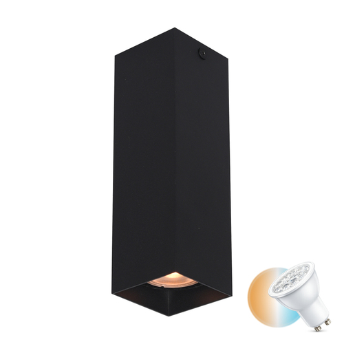 Sprawdź Lampa Natynkowa Italux Ander Czarna GU10 LED 1x10W CLN-28394-M-BK