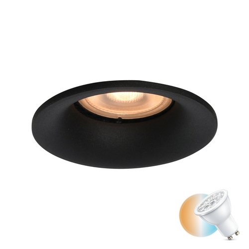 Sprawdź Oprawa wpuszczana Italux czarna GU10 LED aluminiowa DL-60327A-BK