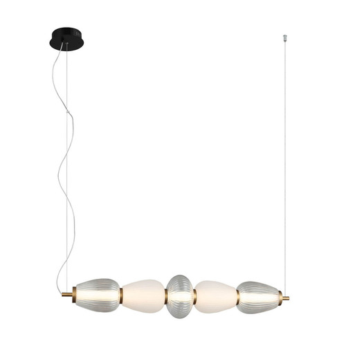 Sprawdź Lampa Wisząca Italux Gastel LED Czarna 22W Szkło PND-74937-5-BK