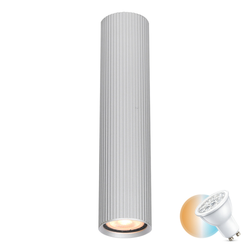 Sprawdź Lampa natynkowa Italux Rilok srebrna aluminium GU10 CLN-83920-L-ALU
