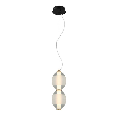 Sprawdź Lampa wisząca Italux LED czarna szkło przezroczyste 16W PND-45372-2-WH-CL