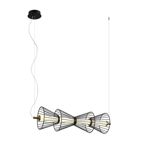 Sprawdź Lampa Wisząca Italux Sanke LED Czarna 15W 3000K PND-63849-4-BK