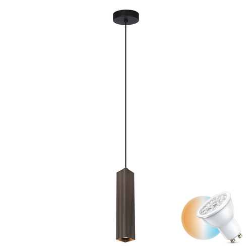 Sprawdź Lampa Wisząca Italux Tecno Brązowa GU10 PND-37492-1-BRO