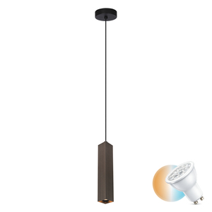 Lampa Wisząca Italux Tecno Brązowa GU10 PND-37492-1-BRO small 0