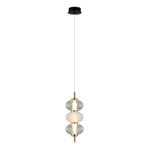 Sprawdź Lampa Wisząca Italux Testa LED Czarna Szkło PND-84938-3-BK