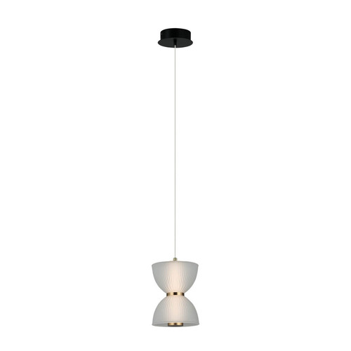 Sprawdź Lampa Wisząca Italux Tica LED Czarna Szkło 8W PND-83949-1-BK