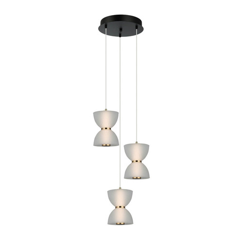 Sprawdź Lampa wisząca Italux Tica LED 3-punktowa czarna szkło PND-83949-3-BK