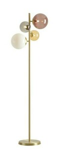 Lampa stojąca Aldex Bloom Multicolour 1111A40, mosiądz, kolorowe klosze, 4×G9 small 0