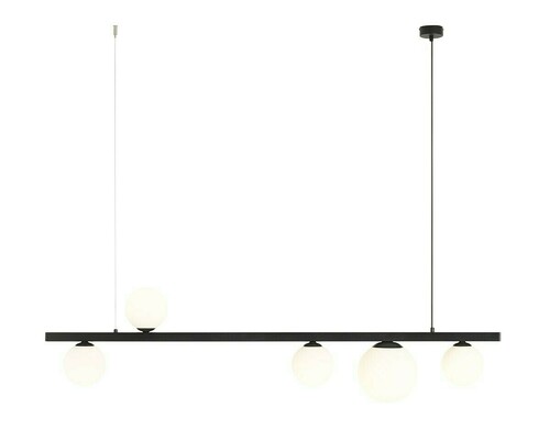 Sprawdź Lampa Wisząca Aldex Garda 5 Czarna Metal Szkło 1099F1