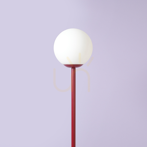 Sprawdź Lampa podłogowa Aldex Pinne Red Wine 1080A15, bordowa, 162 cm