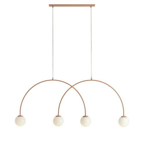 Sprawdź Lampa Wisząca Aldex Una 4 Coral Czerwona 4x14 cm Metal Szkło 1116L11_L