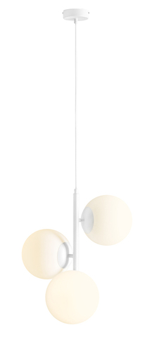 Sprawdź Lampa wisząca Aldex Fin 3 biała 3x15W metal szkło 1120E_M