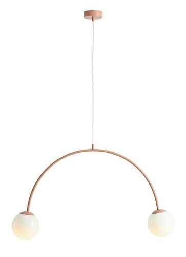 Sprawdź Lampa Wisząca Aldex Una 2 Coral Metal Szkło 2x10W 1116H11
