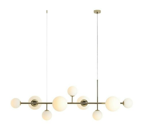 Sprawdź Lampa wisząca Aldex Dione 9 złota metal szkło 1092N30