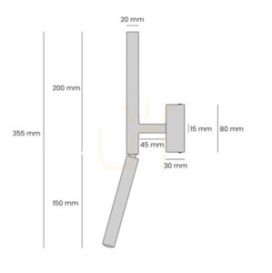 Kinkiet Aldex Stick czarny metalowy 1xG9 1084C1 small 1
